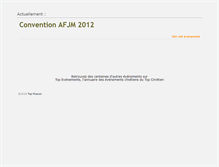 Tablet Screenshot of evenements.topchretien.com